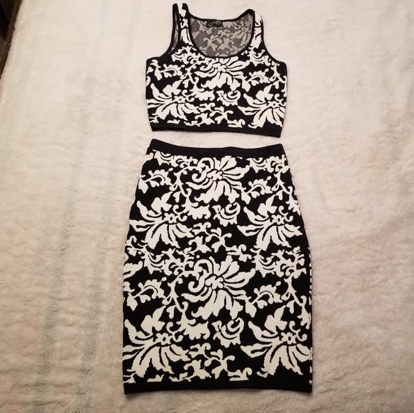 Crop Top/ pencil Skirt Set - Picture 1 of 7